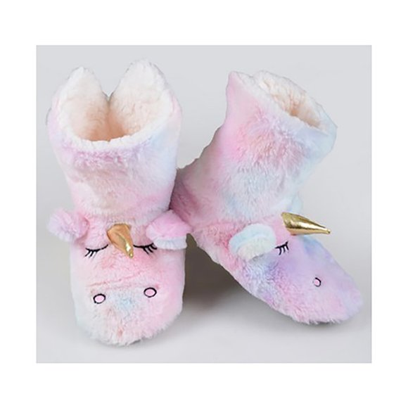 CUTE NEW UNICORN RAINBOW SLIPPERS - Picture 1 of 8